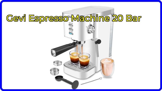 Gevi compact espresso machine with milk frother steam wand
