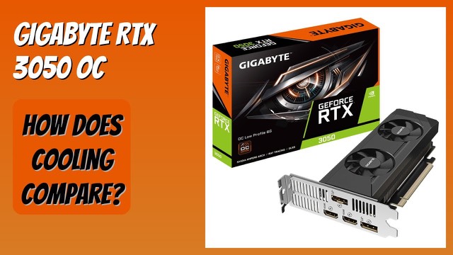 GIGABYTE GeForce RTX 3050 OC low profile graphics card with two fans