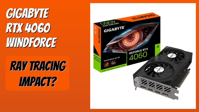 GIGABYTE GeForce RTX 4060 WINDFORCE OC graphics card with two fans