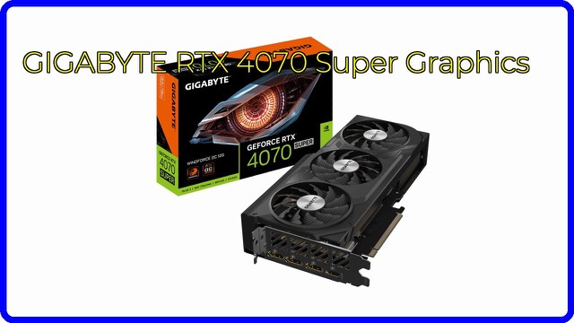 GIGABYTE GeForce RTX 4070 Super WINDFORCE OC triple-fan graphics card