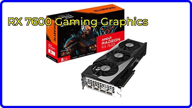 GIGABYTE Radeon RX 7600 Gaming OC 8G triple-fan graphics card