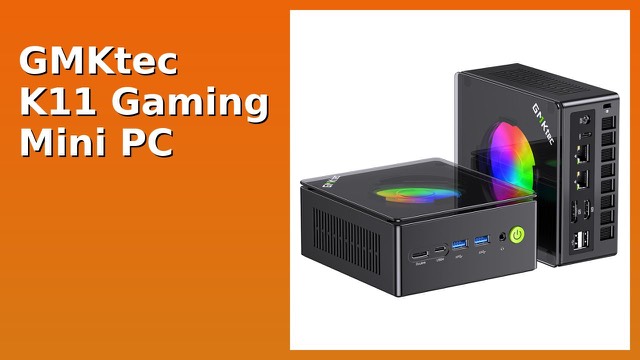 GMKtec K11 compact mini PC with ports along the front and back