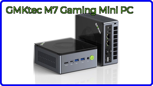 GMKtec M7 mini PC with Ryzen 7 PRO 6850H in a compact metal case