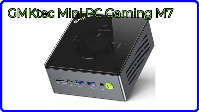 GMKtec M7 mini PC with metal chassis and glossy top cover