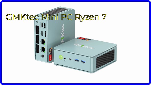 GMKtec NucBox M5 Pro compact mini PC with ports along the front