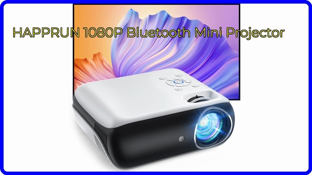 HAPPRUN H1 portable 1080P projector with remote and screen