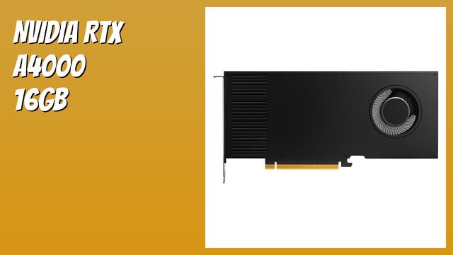 HP NVIDIA RTX A4000 16GB workstation graphics card with four DisplayPort outputs
