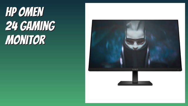HP OMEN 24 gaming monitor on an adjustable stand