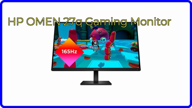 HP OMEN 27q gaming monitor on an adjustable stand