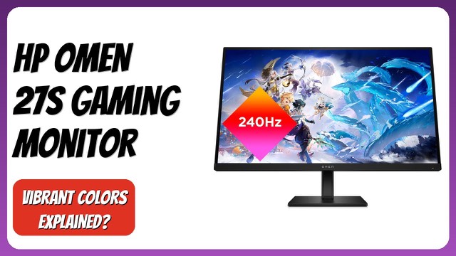 HP OMEN 27s 27-inch gaming monitor in black
