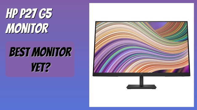 HP P27 G5 27-inch black desktop monitor