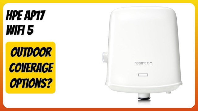 HPE Instant On AP17 outdoor wireless access point with wall mount bracket