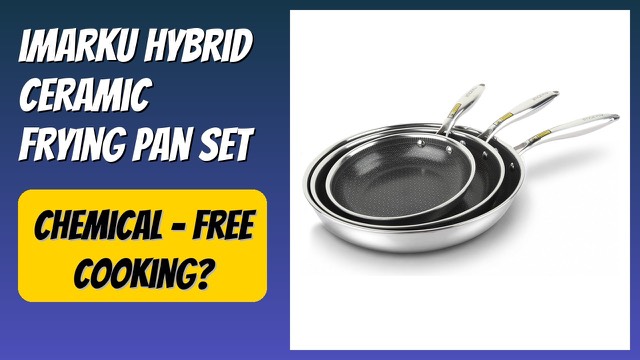 imarku TU3 set of three hybrid ceramic nonstick frying pans