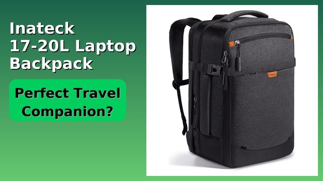 Black Inateck expandable carry-on travel backpack