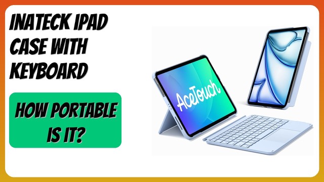Inateck slim keyboard case attached to an iPad