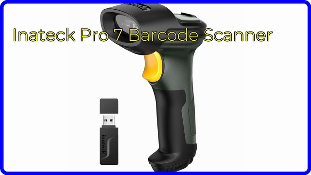 Inateck Pro 7 handheld wireless barcode scanner