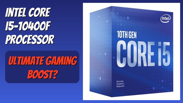 Intel Core i5-10400F desktop processor boxed with cooler