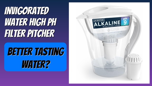 Invigorated Water white 15-cup alkaline water filter pitcher