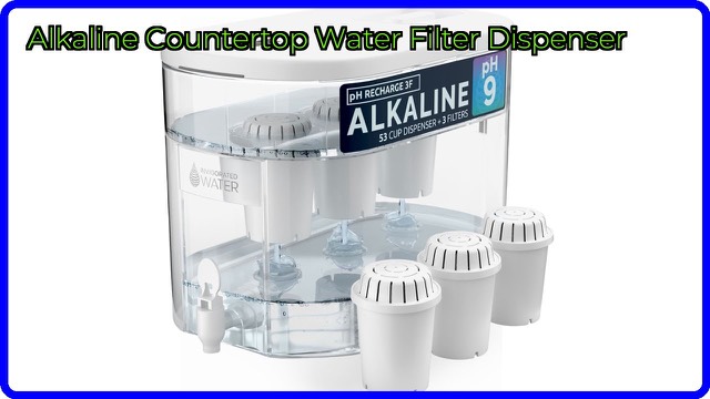 White Invigorated Water alkaline countertop water filter dispenser