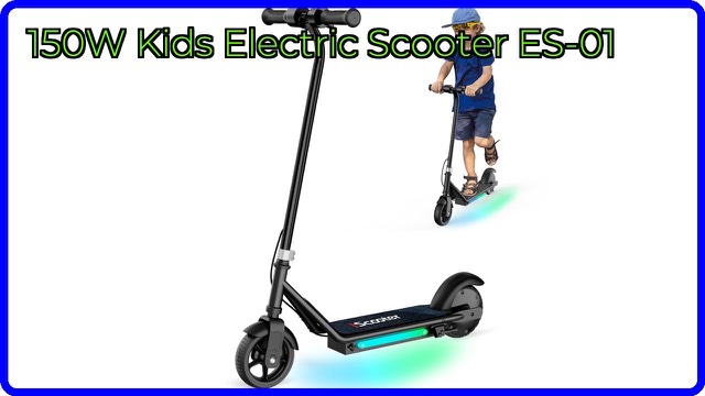 iScooter 150W kids electric scooter in black with ambient light