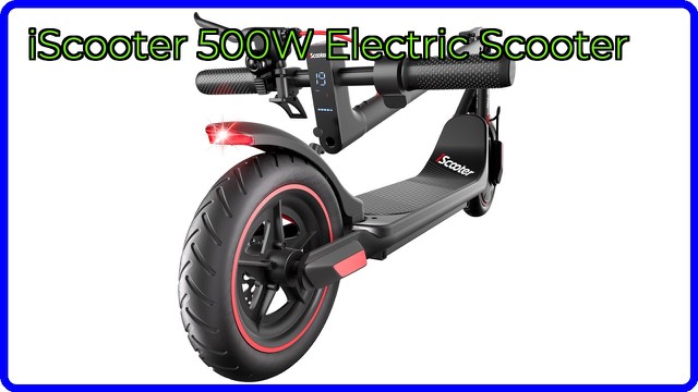 iScooter 500W folding electric scooter with LED display