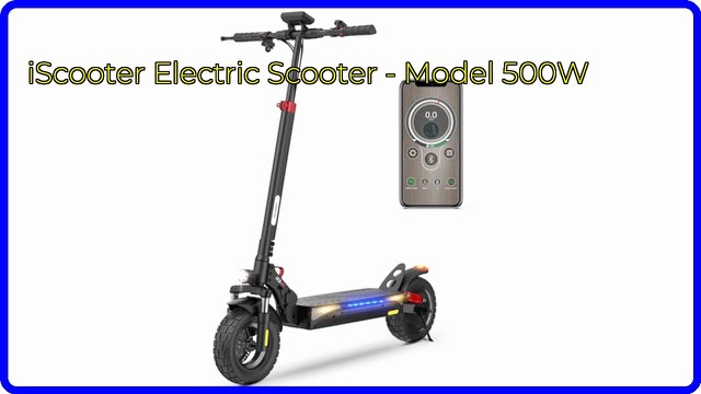 iScooter E9 PRO foldable electric scooter with 10-inch tyres