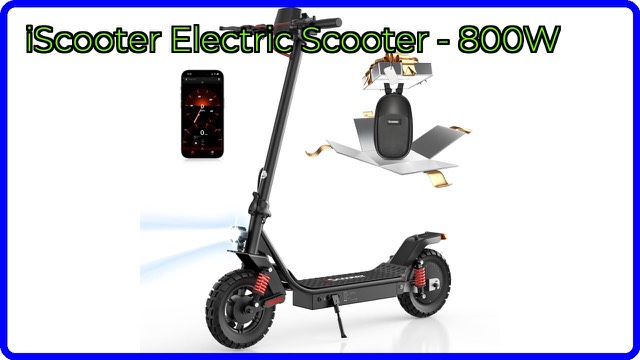 iScooter i10 Pro folding electric scooter with 10-inch tires