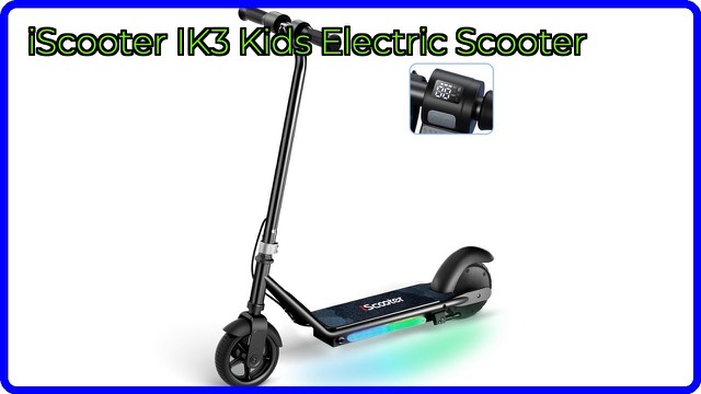 iScooter IK3 kids electric scooter with coloured lights