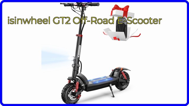 isinwheel GT2 foldable off-road electric scooter with 11-inch tyres