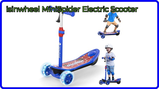 isinwheel MiniSpider blue three-wheel kids electric scooter