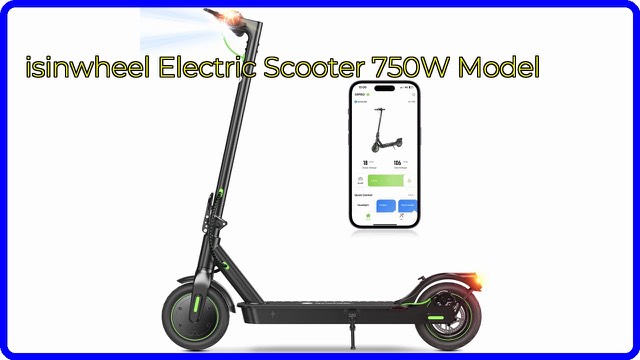 Black isinwheel S9 Pro folding electric scooter