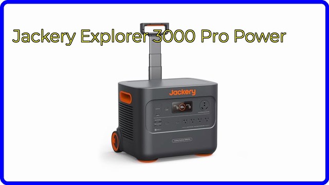 Jackery Explorer 3000 Pro portable power station with pull handle
