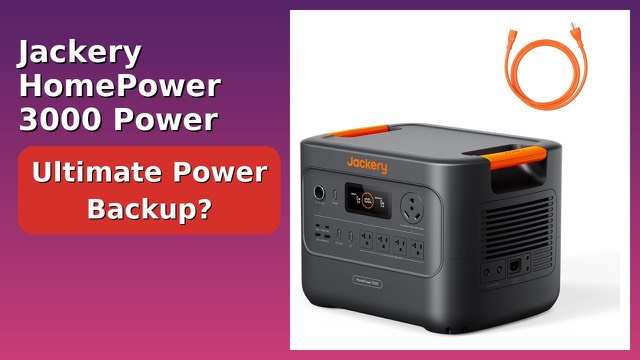 Jackery HomePower 3000 portable power station with front-panel ports