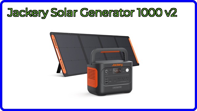 Jackery Solar Generator 1000 v2 portable power station with a 200W solar panel