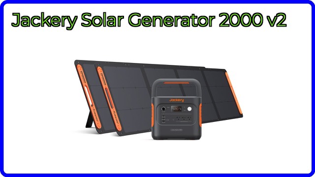 Jackery Solar Generator 2000 v2 portable power station with solar panels
