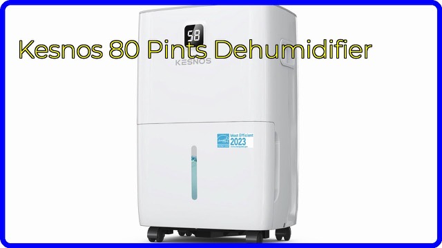 Kesnos 80-pint dehumidifier with front LED display