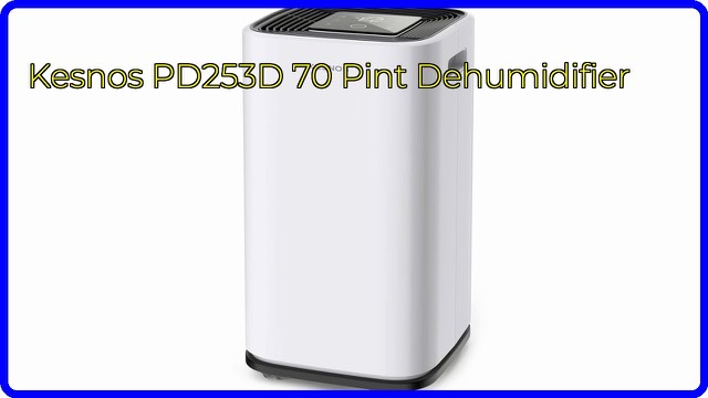 Kesnos PD253D white portable dehumidifier