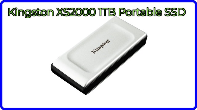 Kingston XS2000 portable SSD with USB-C connector