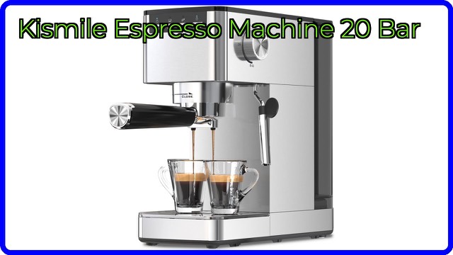 Kismile stainless steel espresso machine with steam wand