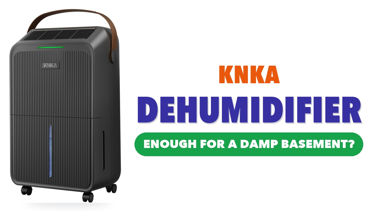 KNKA 34-pint dehumidifier in black
