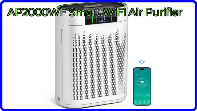 KNKA AP2000WF smart HEPA air purifier for a large room
