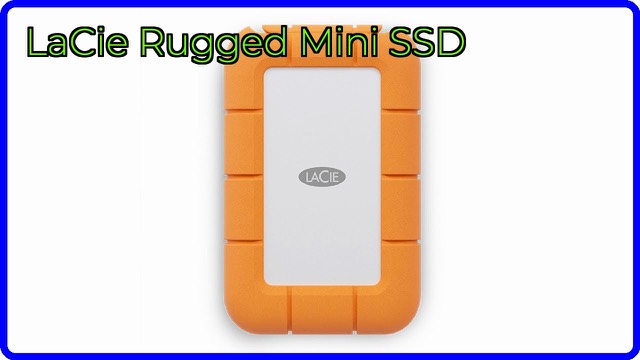 LaCie Rugged Mini portable external SSD with rubber bumper