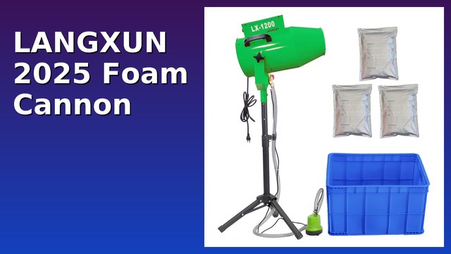 LANGXUN yellow 1200W foam cannon machine for outdoor parties