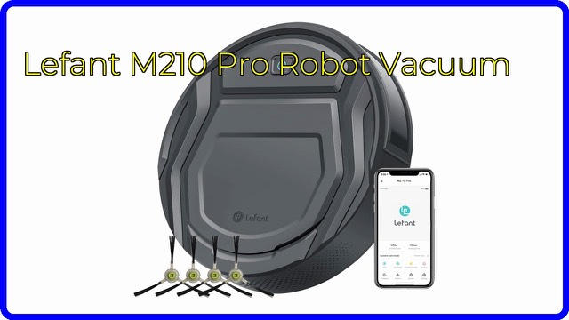 Lefant M210 Pro slim round robot vacuum cleaner