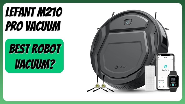 Lefant M210 Pro slim robot vacuum on a hardwood floor