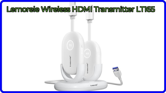 Lemorele G500 wireless HDMI transmitter and receiver with charging dock