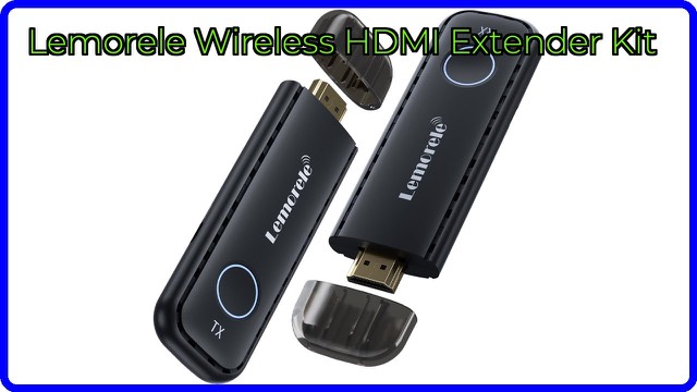 Lemorele wireless HDMI transmitter and receiver pair with cables