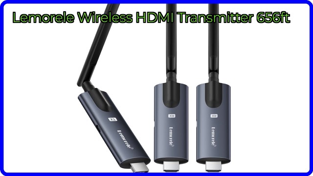 Lemorele wireless HDMI transmitter and receiver units in aluminium
