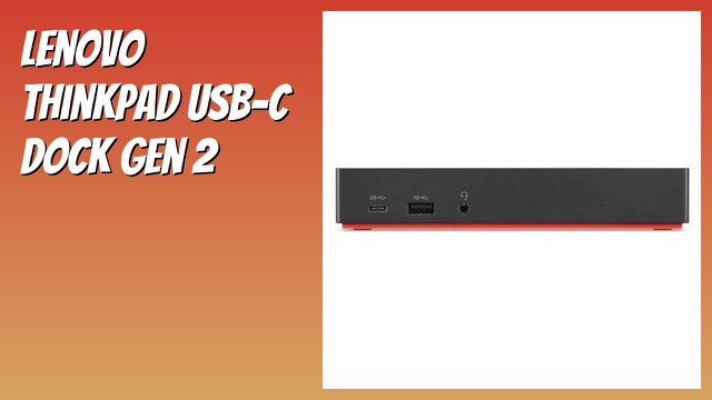 Lenovo ThinkPad USB-C Dock Gen 2 docking station in black
