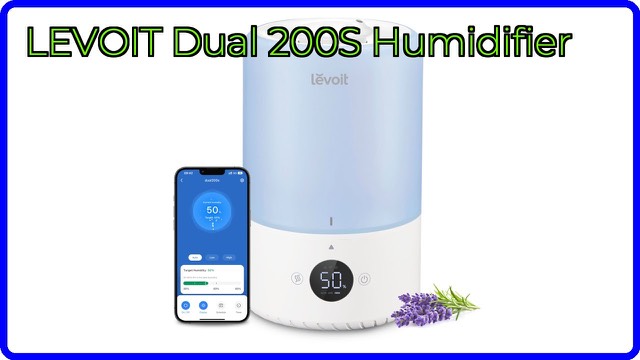 LEVOIT Dual 200S blue smart humidifier with top-fill tank